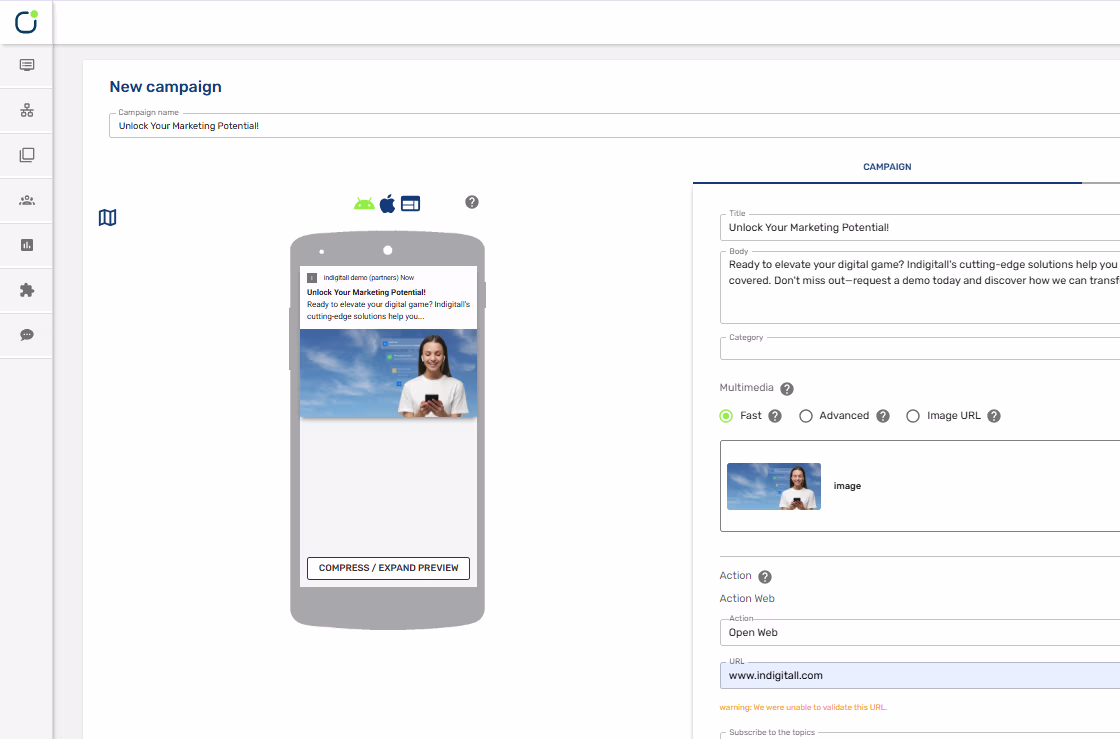 indigitall push example