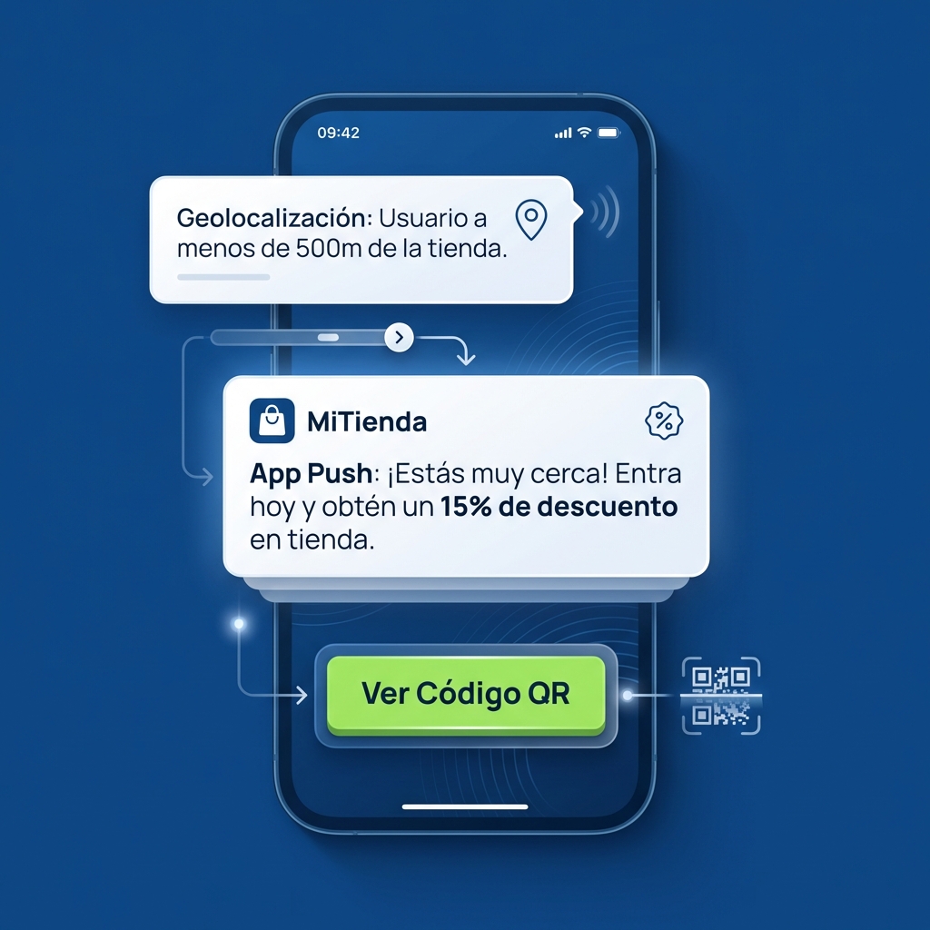 Consejo Rápido: Atrae Tráfico a Tiendas Físicas con App Push Geodirigidas