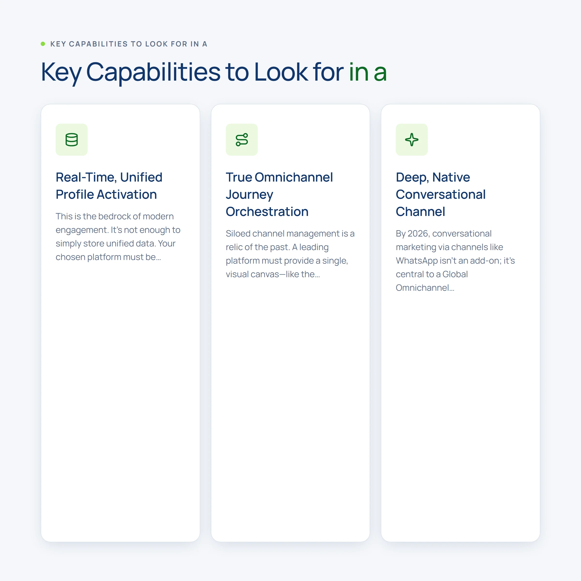 Key Capabilities to Look for in a