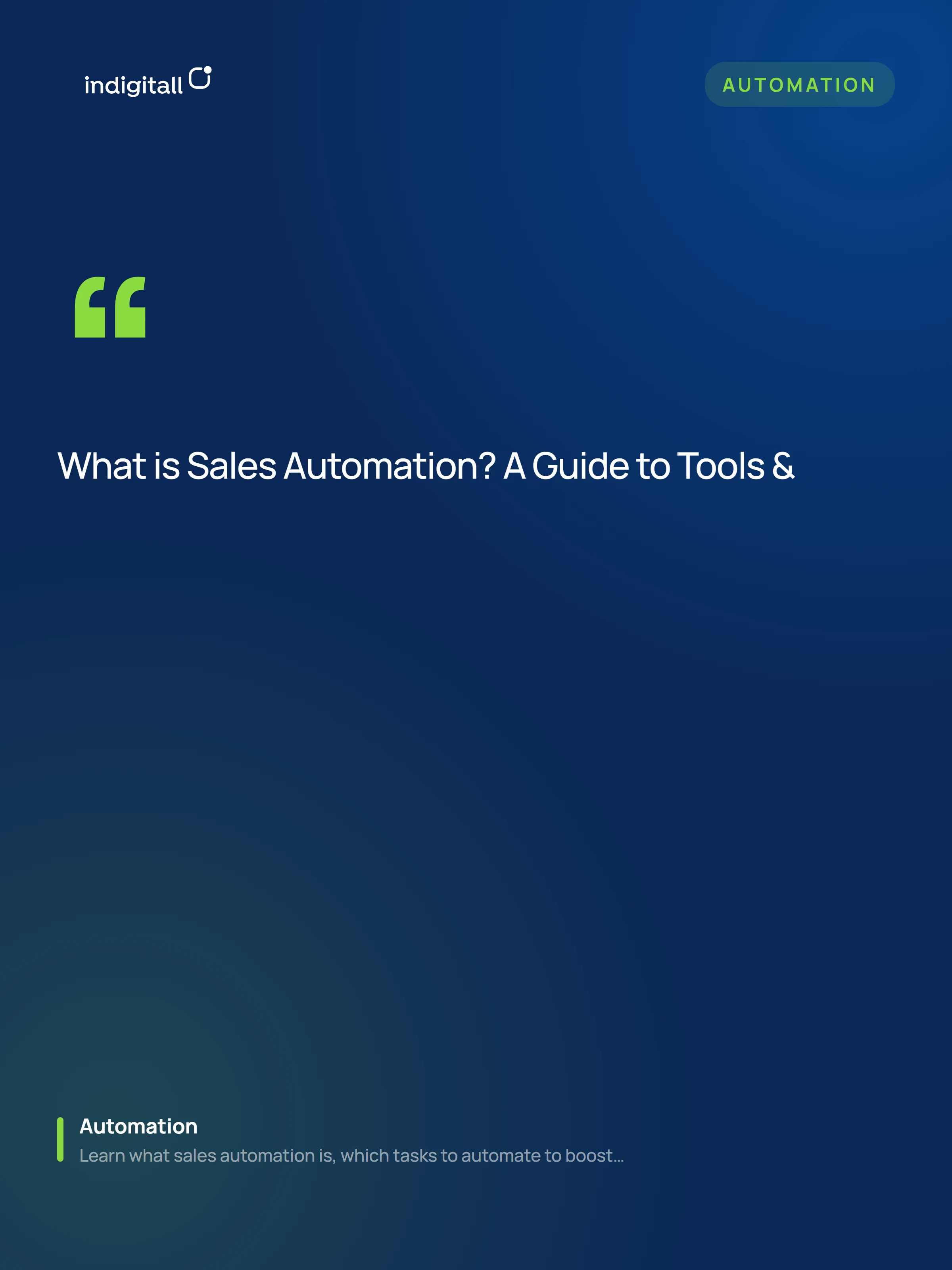 What is Sales Automation? A Guide to Tools & Best Practices
