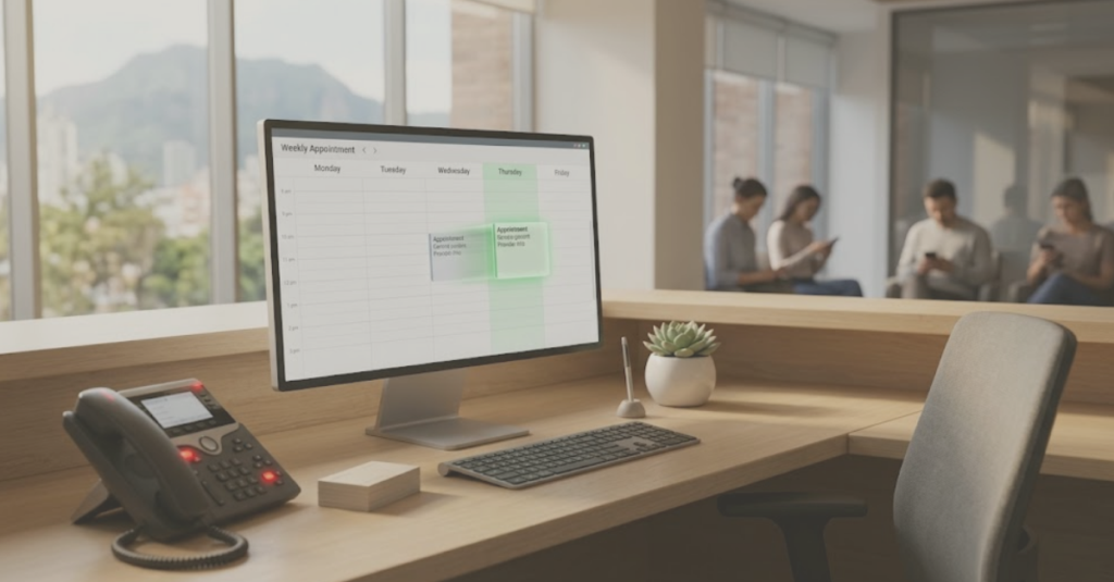 Which AI voice agents can confirm or reschedule patient appointments?