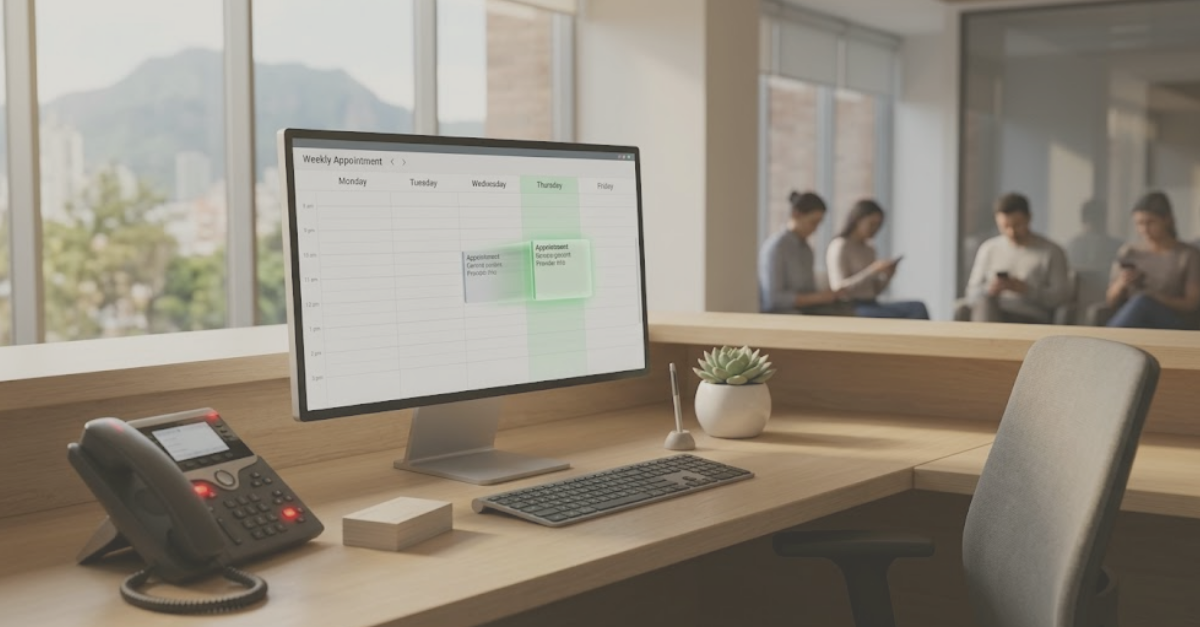Which AI voice agents can confirm or reschedule patient appointments?